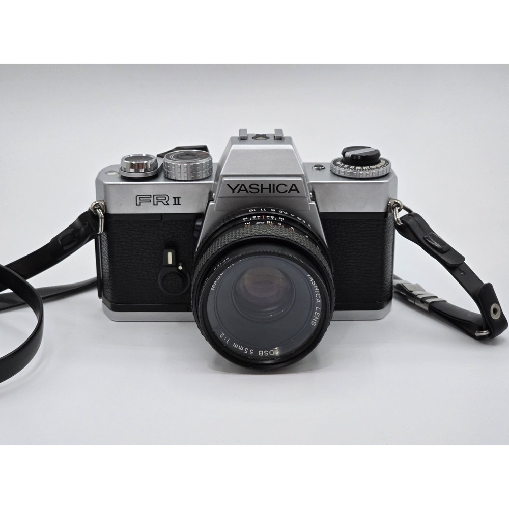 Yashica FR II 35mm SLR Film Camera with DSB 55mm 1:2 Lens Clean
